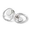 304 Stainless Steel Stud Earrings EJEW-D281-21S-2
