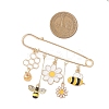 Bees & Flower Iron Kilt Pins JEWB-TA00024-2