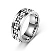 304 Stainless Steel Gear Rotatable Finger Rings FS-WGAD37A-01-1