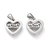 Non-Tarnish Mother's Day 304 Stainless Steel Pendants STAS-F253-01P-1
