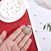 28Pcs Brass Crimp Beads FIND-BBC0005-08G-3