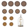   12Pcs 3 Styles Tibetan Style Iron Slide Charms Cabochon Settings FIND-PH0008-77AB-1
