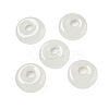 Natural White Jade Donut/Pi Disc Charms G-G142-02S-1