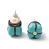Rack Plating Brass Cubic Zirconia Pendants KK-G504-09EB-02-1