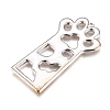 Alloy Open Back Bezel Pendants PALLOY-M184-01P-RS-2