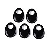 Natural Obsidian Large Hole Pendants G-N348-06B-12-1