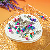 Dyed Synthetic Turquoise Chip Beaded Pendant Decorations HJEW-TAC0030-3