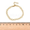 304 Stainless Steel Link Chain Bracelets for Women Men BJEW-A050-02G-5