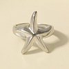 304 Stainless Steel Cuff Open Rings for Women MO3079-1-1