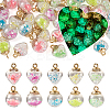 50Pcs 10 Styles Glow in the Dark Luminous Glass Globe Pendants FIND-TA0002-24-3