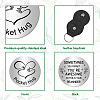 1Pc 201 Stainless Steel Commemorative Coins AJEW-CN0001-99G-3