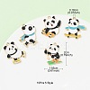 10Pcs 5 Style Rack Plating Alloy Enamel Pendants ENAM-YW0003-59-3