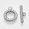 Tarnish Resistant 304 Stainless Steel Toggle Clasps LS-STAS-N087-04-1