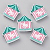 Merry-go-round Food Grade Eco-Friendly Silicone Beads SIL-TAC0004-16-1