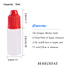 BENECREAT 10ml Bottle Soft PE Squeeze Smoke Oil Bottle with Long Thin Dropper Plastic Bottle TOOL-BC0008-15-2