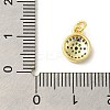 Real 18K Gold Plated Rack Plating Brass Micro Pave Cubic Zirconia Pendants Charms KK-S396-01F-3