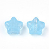 Transparent Spray Painted Glass Beads GLAA-N035-01-A06-2
