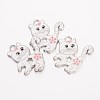 Alloy Enamel Kitten Pendants LS-EA556Y-1-1