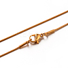 304 Stainless Steel Snake Chain Necklaces STAS-M174-016G-B-1
