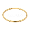 Ion Plating(IP) 304 Stainless Steel Simple Plain Bangle for Women BJEW-F461-01D-G-2