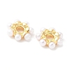 Rack Plating Flower Brass Beads KK-H449-70G-01-RS-1