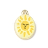 Printed Alloy Pendants ENAM-F160-02E-G-1