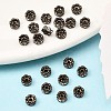Flower Brass Crystal Rhinestone Bead Spacers RB-D302-B-4