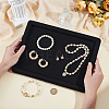 Rectangle Wood Covered with Velvet Jewelry Display Trays for Earrings Rings Necklaces Bracelets ODIS-WH0043-178B-02-3