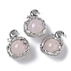 Natural Rose Quartz Pendants G-A298-02P-07-1