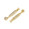 Brass Micro Pave Cubic Zirconia Pendants KK-S526-21G-3