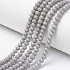 Opaque Solid Color Glass Beads Strands LS-EGLA-A034-P8mm-D10-1