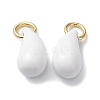 Brass Enamel Charms KK-R148-07G-04-1