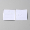 200Pcs PVC Jewelry Hair Claw Clip Display Cards with Hanging Hole CDIS-WH0031-03-1