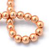 Baking Paint Pearlized Glass Pearl Round Bead Strands HY-Q003-4mm-33-4