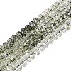 Crackle Transparent Glass Beads Strands GLAA-N068-03A-02-1