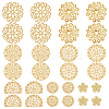 42Pcs 7 Styles Iron & Brass Filgree Joiners IFIN-UN0001-20-1