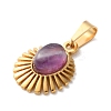 Natural Amethyst Pendants STAS-C120-15G-05-2