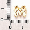 Brass Micro Pave Cubic Zirconia Charms KK-N254-217G-M-3