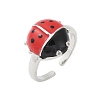 Brass Cuff Rings for Women RJEW-C122-02P-4