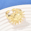Brass Adjustable Cuff Open Rings RJEW-C145-03G-2