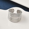 304 Stainless Steel Open Cuff Rings RJEW-A079-01F-P-1