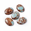 Assembled Bronzite and Imperial Jasper Cabochons G-O124-03-3
