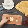 30 Sheets 6 Style Plant & Animal Theme Plastic Self Adhesive Gold Foil Embossed Stickers DIY-CP0006-31-4