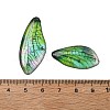 4Pcs Transparent Epoxy Resin Butterfly Wings Pendants X-RESI-C057-04D-3