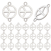 50Pcs Tibetan Style Alloy Connector Charms TIBE-SC0009-41-1