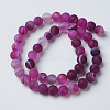 Natural Grade A Striped Agate/Banded Agate Beads Strands G-E478-01-6mm-2