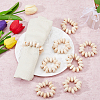 Wooden Beaded Napkin Rings AJEW-FH00005-6