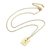 Birthday Flower 304 Stainless Steel Pendant Nacklaces For Women STAS-S124-03G-06-2