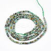 Natural African Turquoise(Jasper) Beads Strands X-G-T064-18-3mm-2