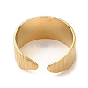 304 Stainless Steel Open Cuff Ring RJEW-K248-05G-2